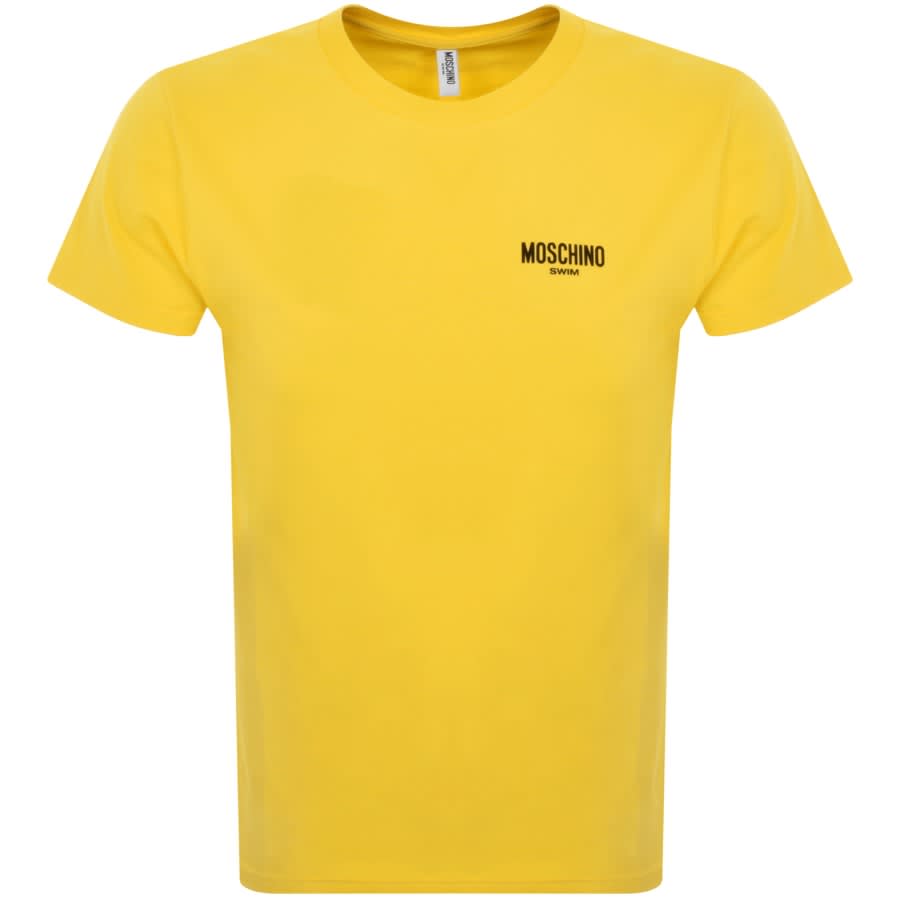Image number 1 for Moschino Logo Print T Shirt Yellow