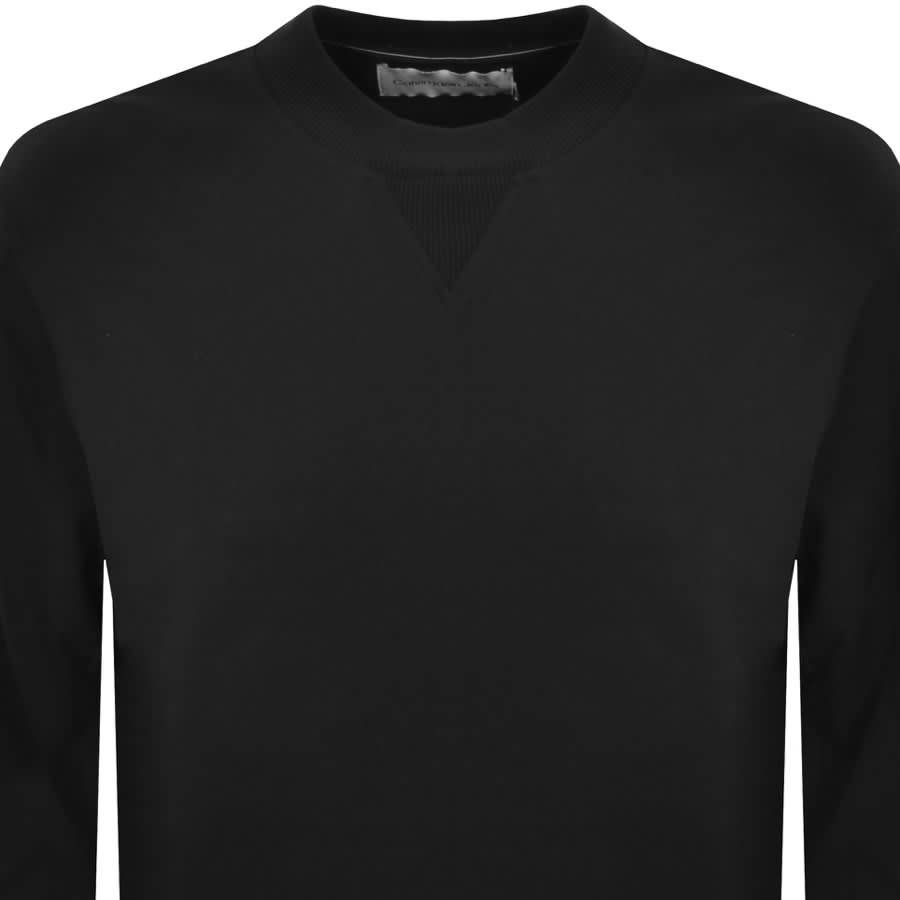 Image number 2 for Calvin Klein Jeans Contrast Panel Sweatshirt Black