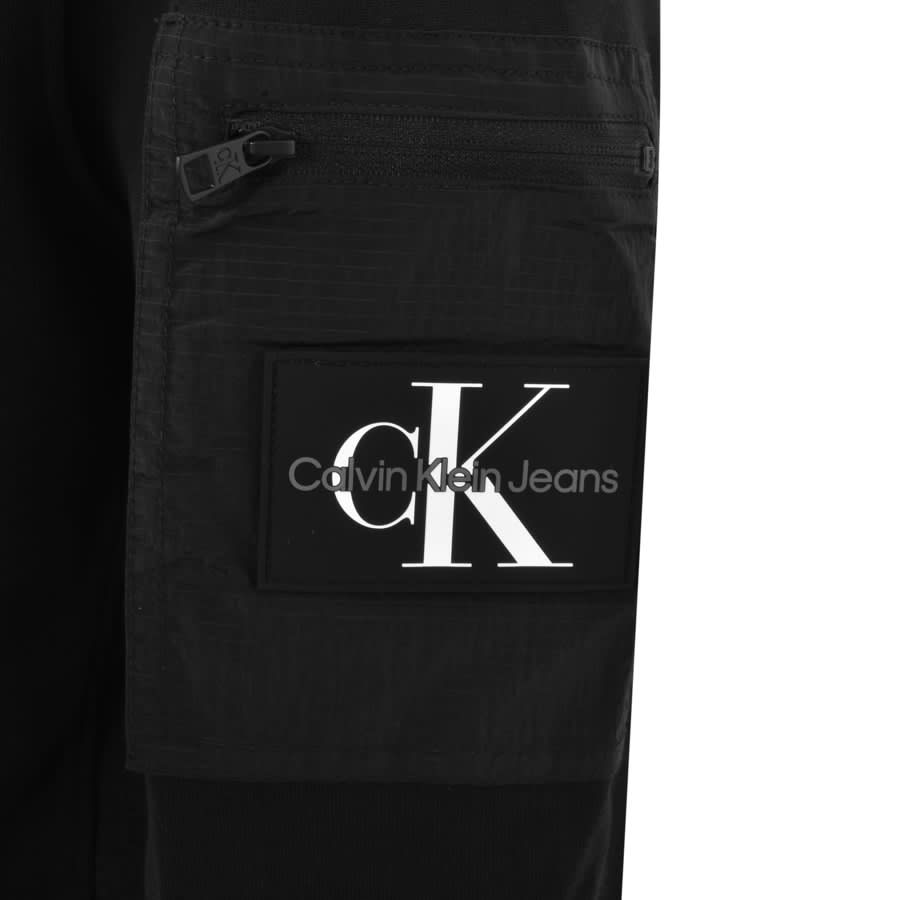 Image number 3 for Calvin Klein Jeans Contrast Panel Sweatshirt Black