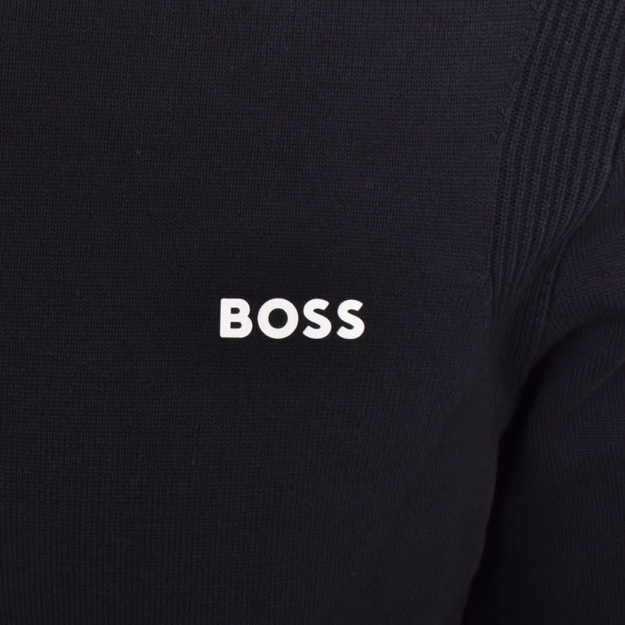 Image number 3 for BOSS Ever X Knit Jumper Navy