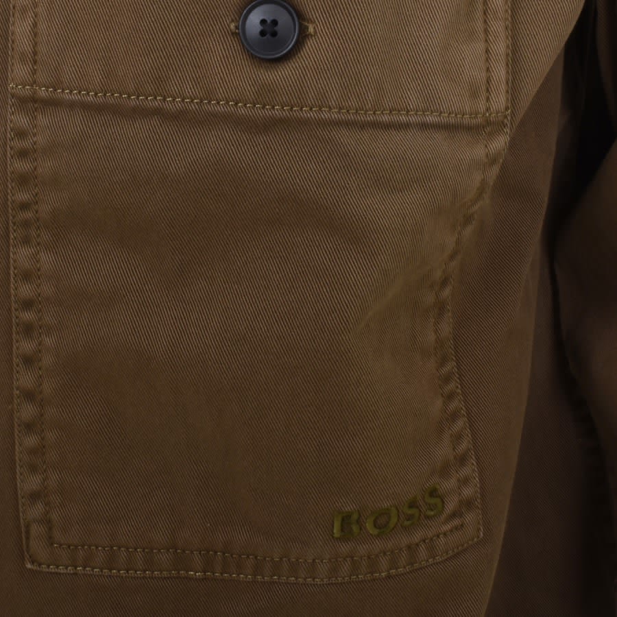 Image number 3 for BOSS Locky Overshirt Jacket Brown