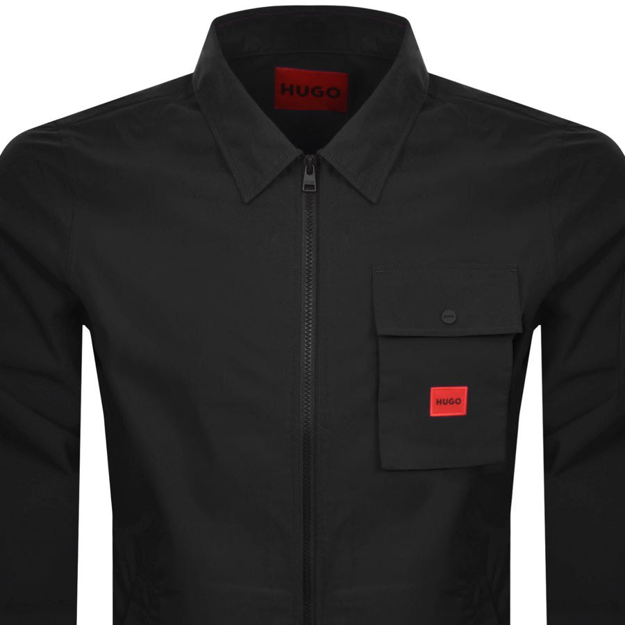 Image number 2 for HUGO Emmond Overshirt Jacket Black