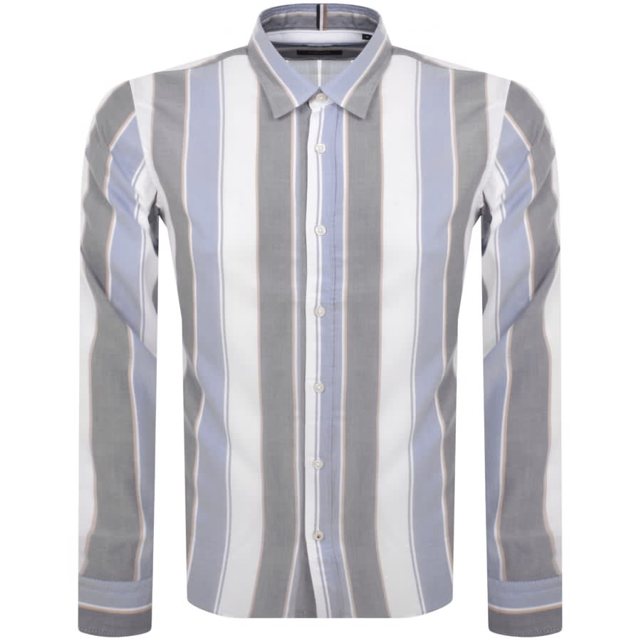 Image number 1 for BOSS Roan Long Sleeved Shirt Blue