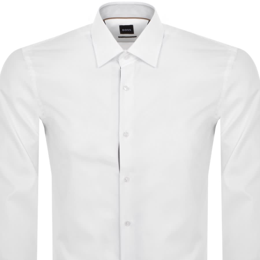 Image number 2 for BOSS H Hank Kent Long Sleeved Shirt White