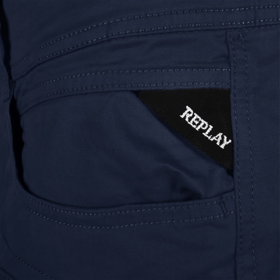 Image number 3 for Replay Joe Cargo Shorts Blue