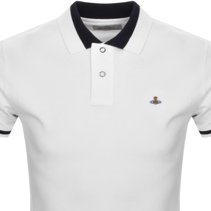 Vivienne Westwood Logo Polo T Shirt White
