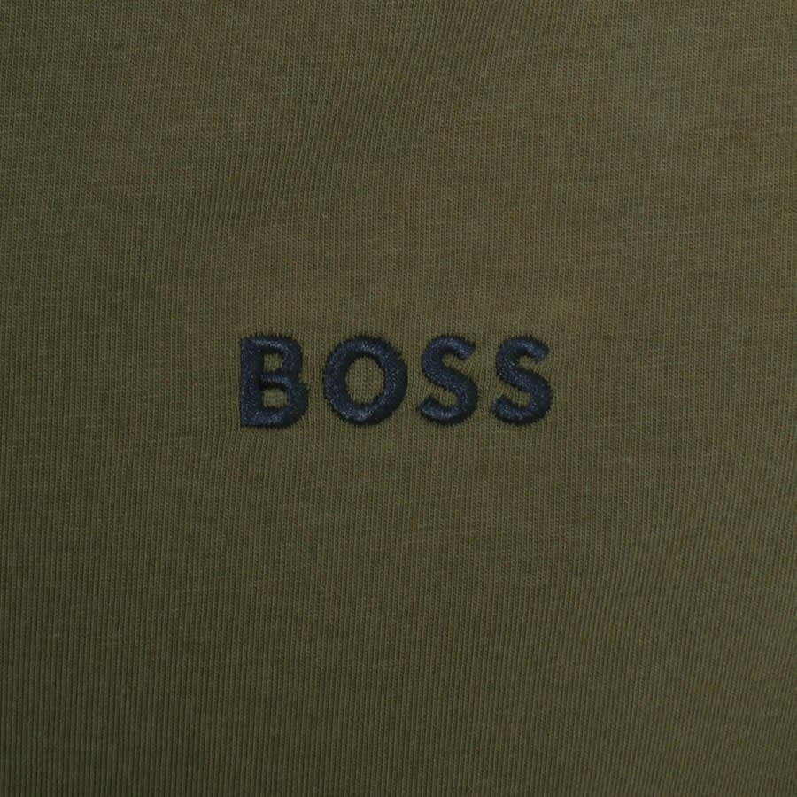 BOSS Lounge Mix And Match Full Zip Hoodie Green | Mainline Menswear