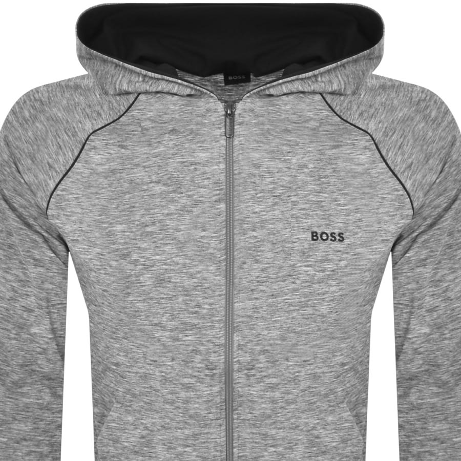 Image number 2 for BOSS Mix And Match Full Zip Hoodie Grey