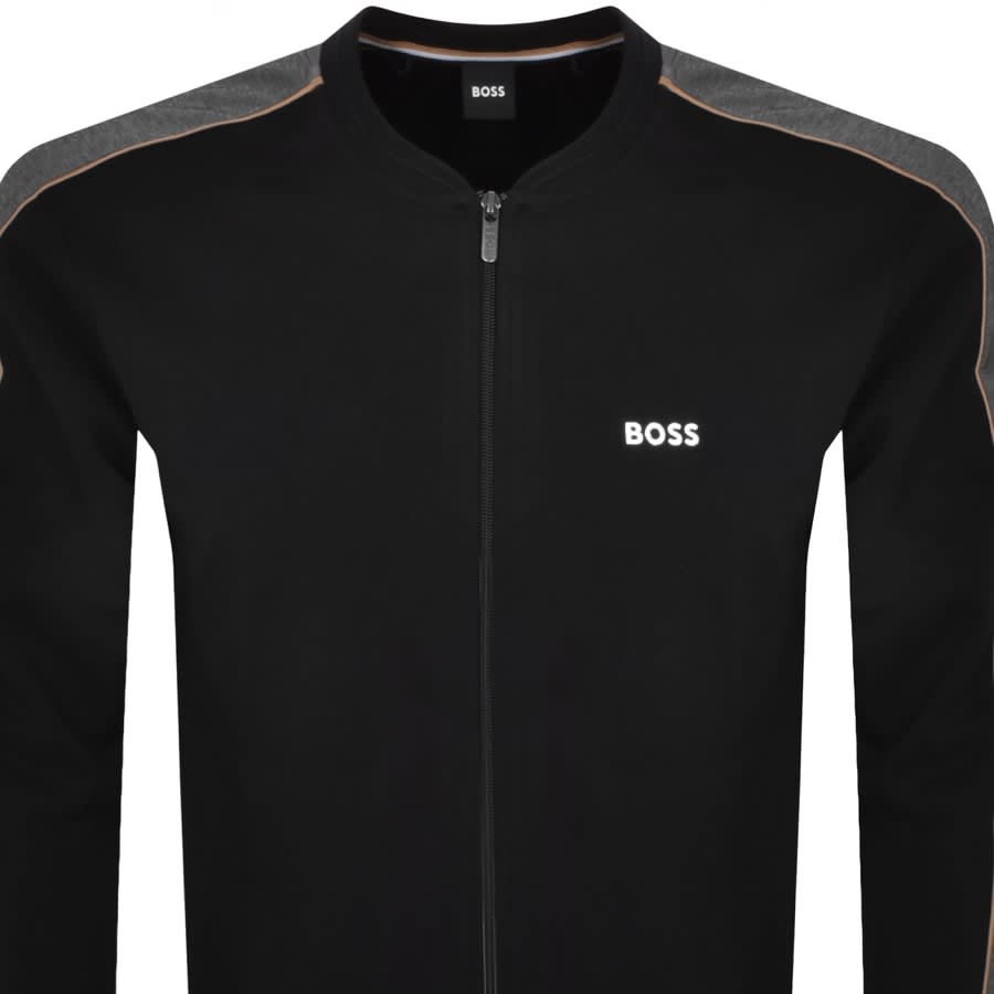 Image number 2 for BOSS Full Zip Track Top Black