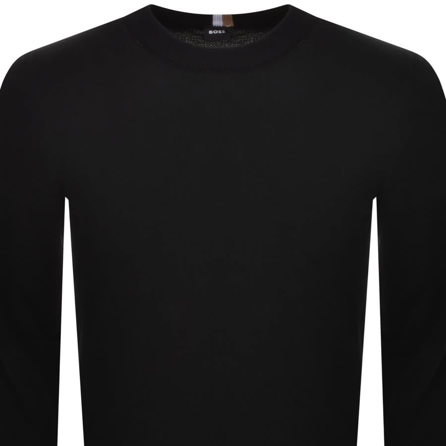 Image number 2 for BOSS Ecaio P Knit Jumper Black