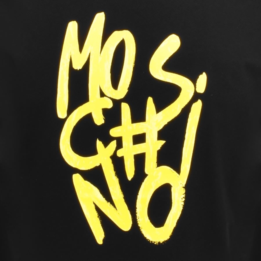 Image number 3 for Moschino Short Sleeve Logo T Shirt Black