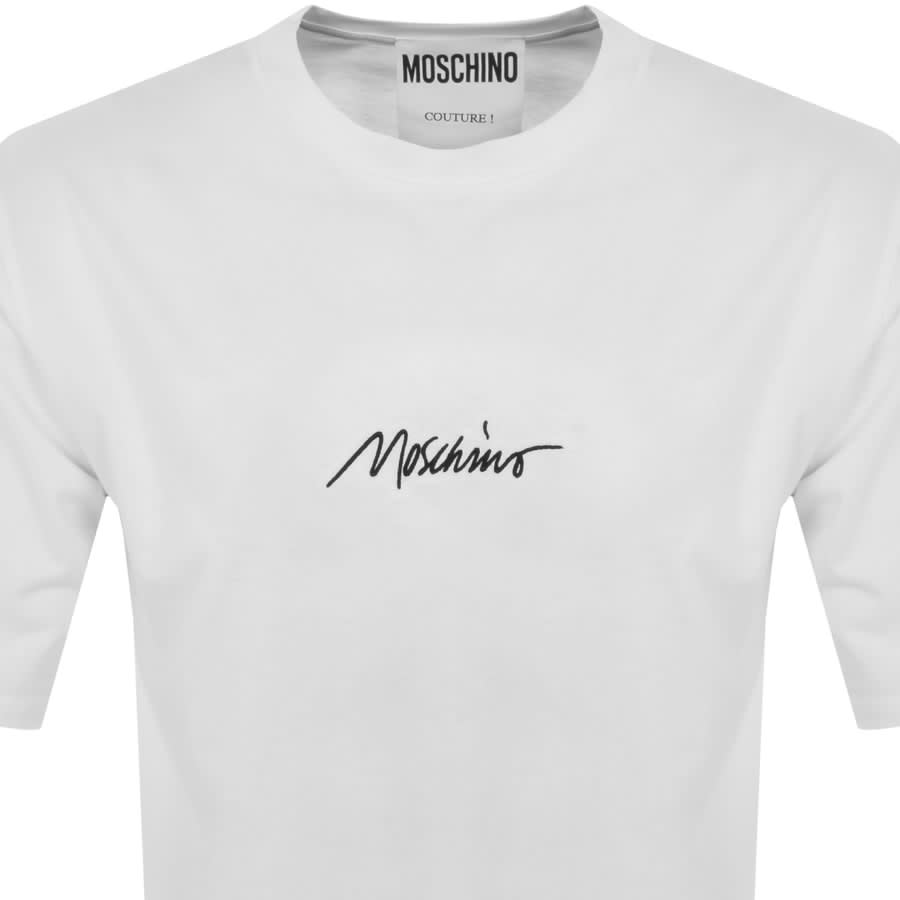 Image number 2 for Moschino Short Sleeve Logo T Shirt White