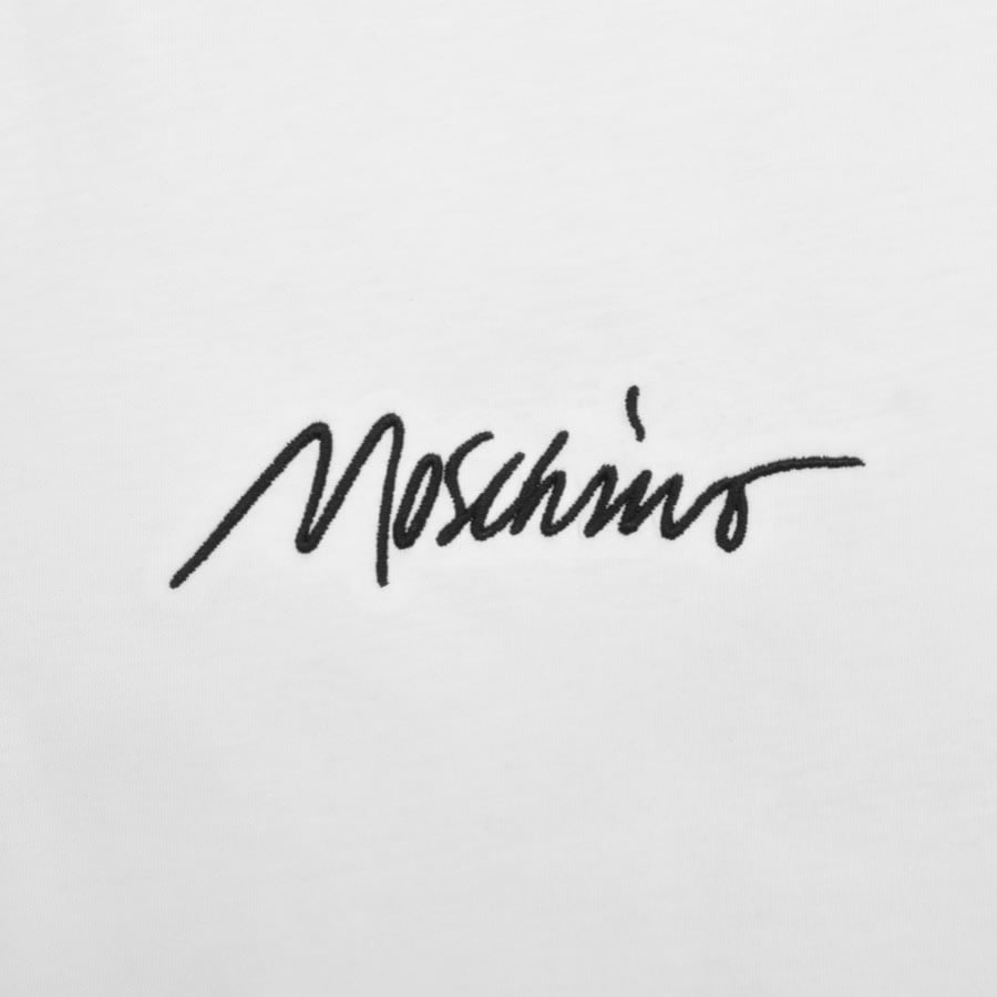Image number 3 for Moschino Short Sleeve Logo T Shirt White