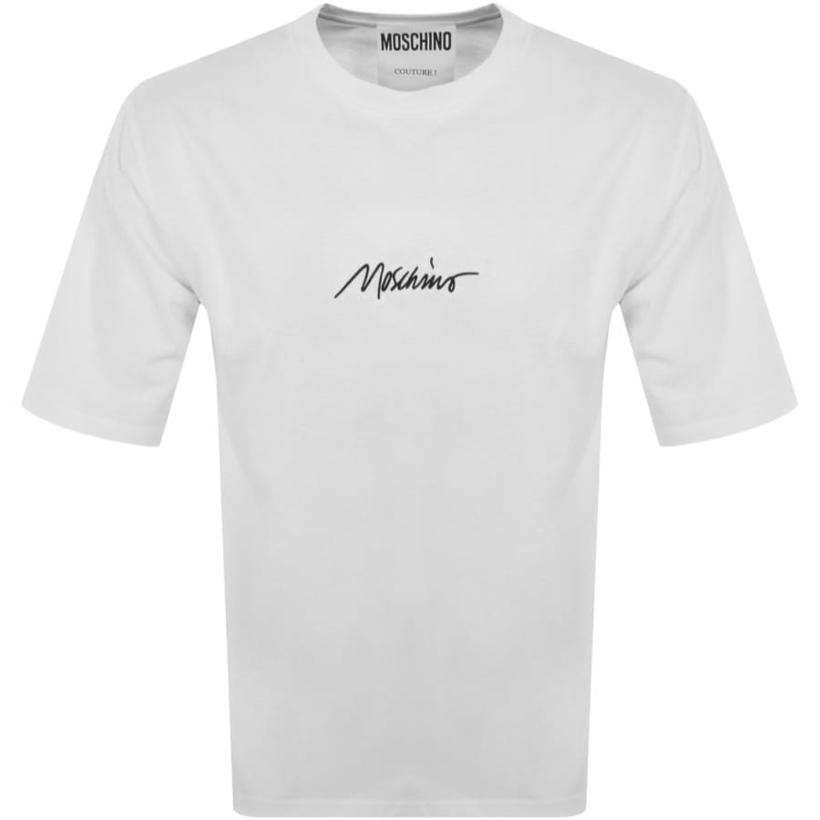 Image number 1 for Moschino Short Sleeve Logo T Shirt White