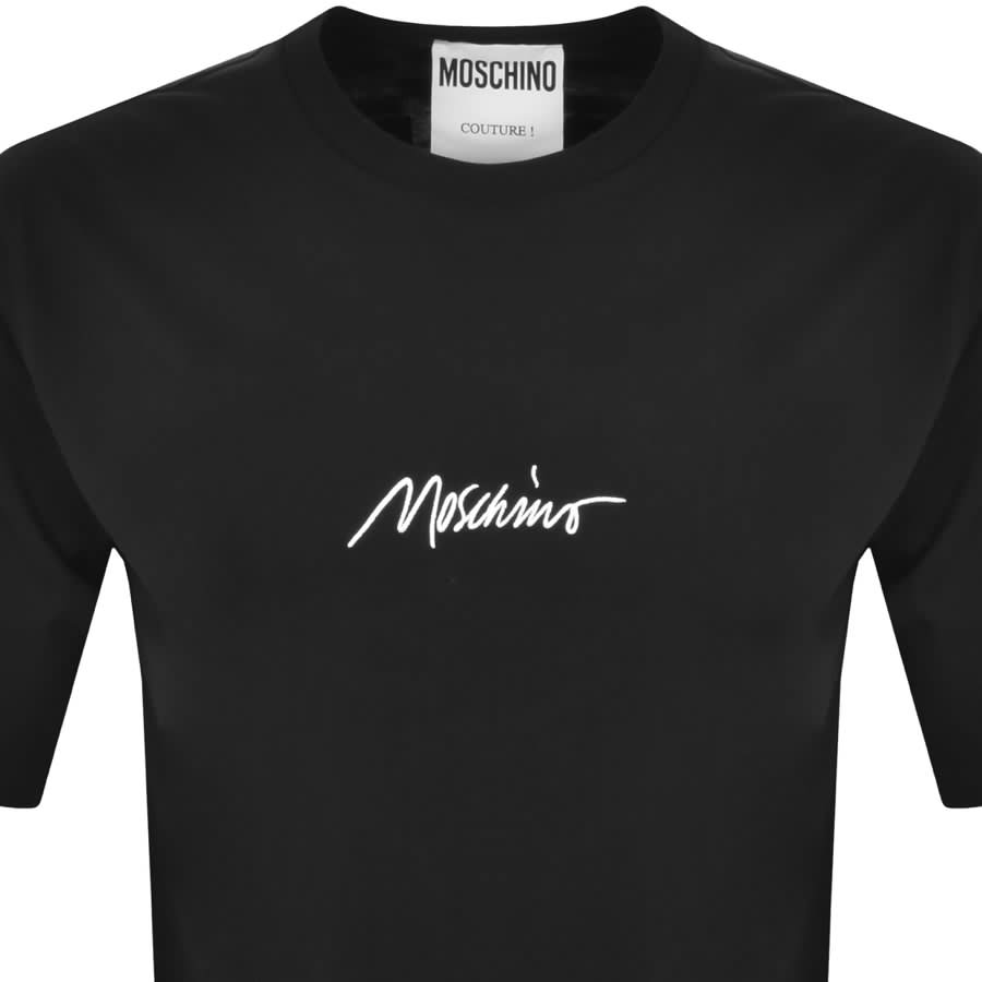 Image number 2 for Moschino Short Sleeve Logo T Shirt Black