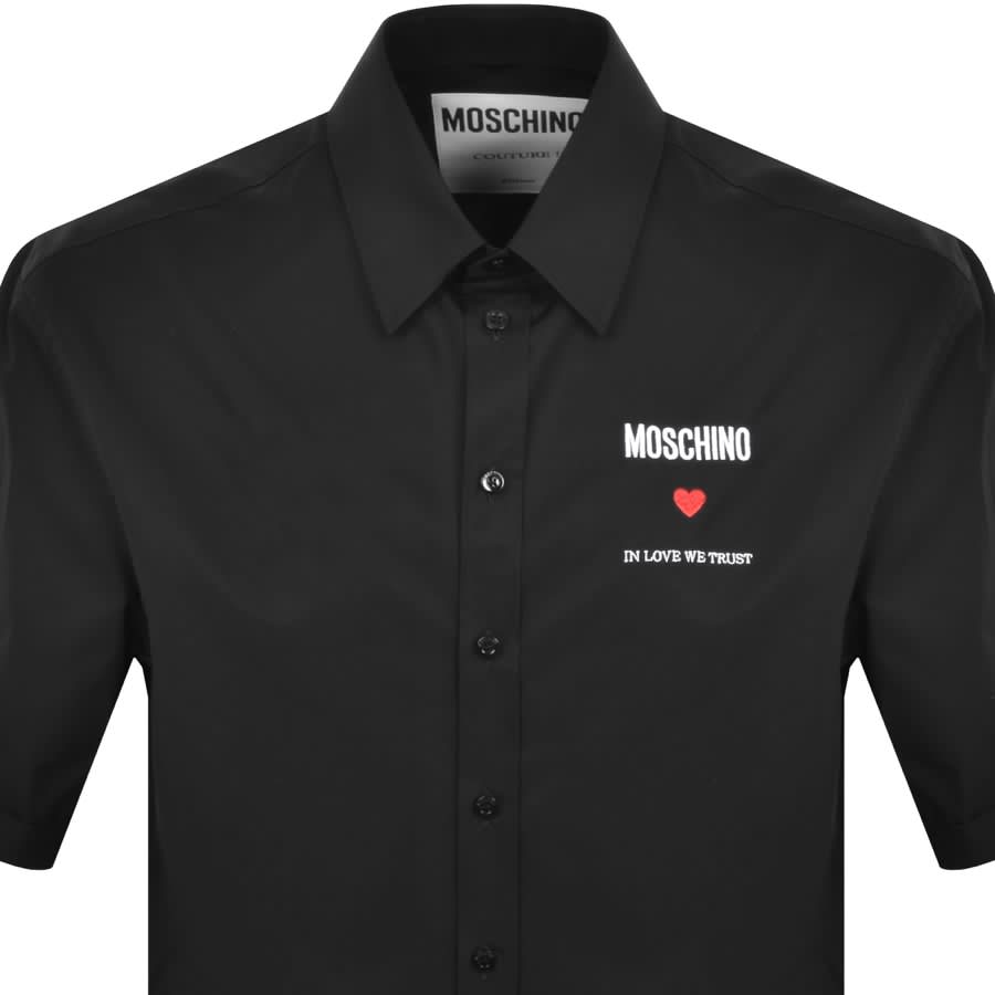 Image number 2 for Moschino Short Sleeve Logo Shirt Black