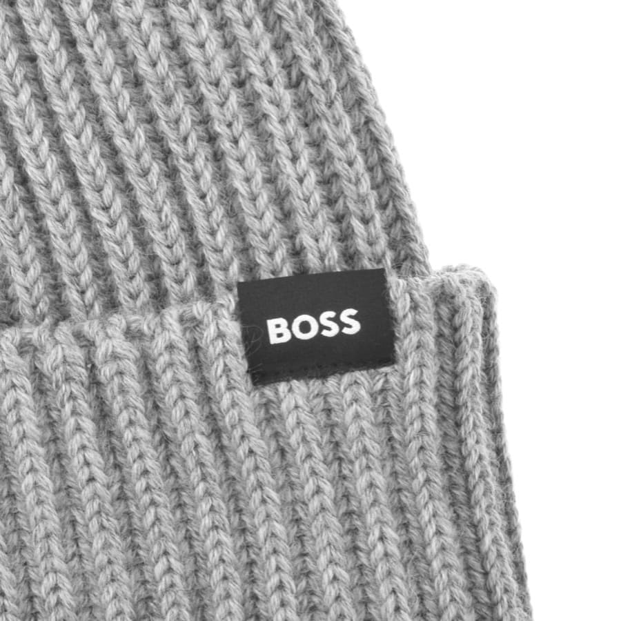 Image number 3 for BOSS Pedro Beanie Grey