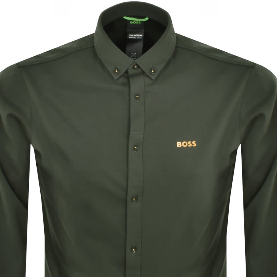 Image number 2 for BOSS B Motion L Long Sleeved Shirt Green