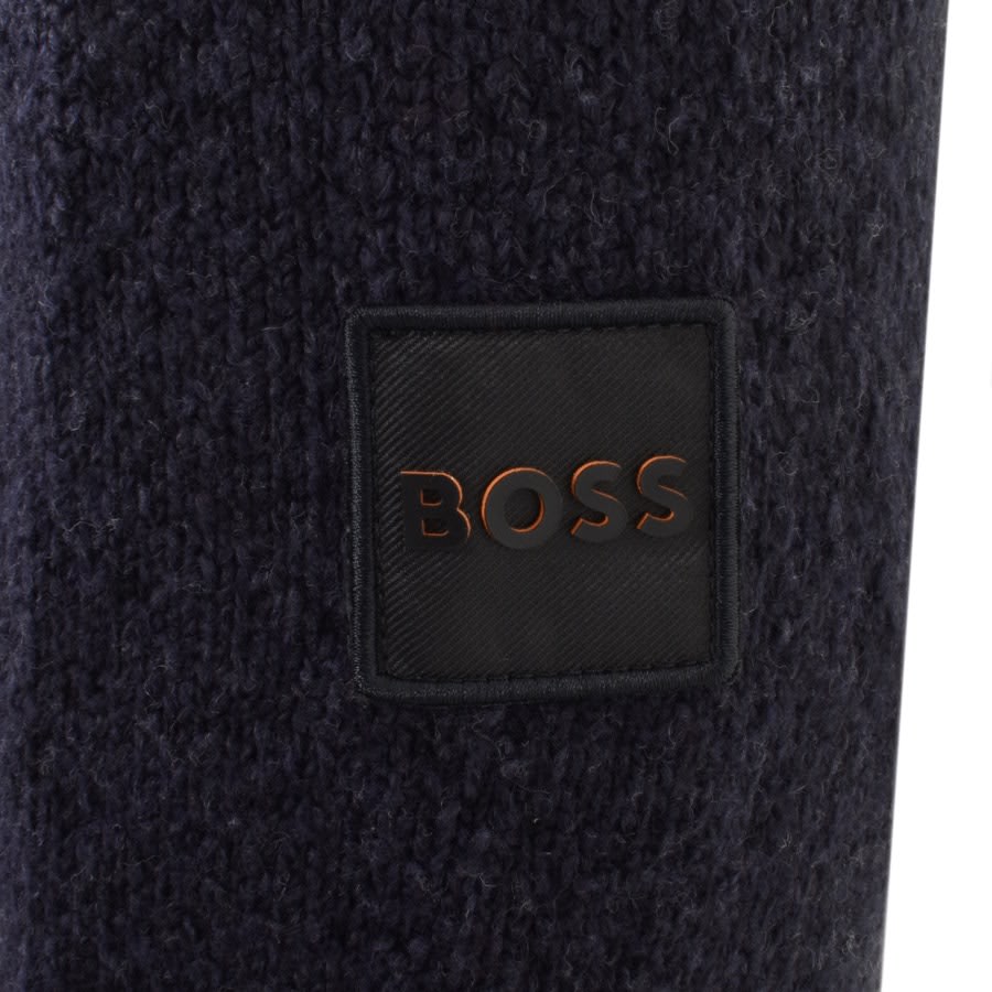 Image number 3 for BOSS Atility Half Zip Jumper Navy