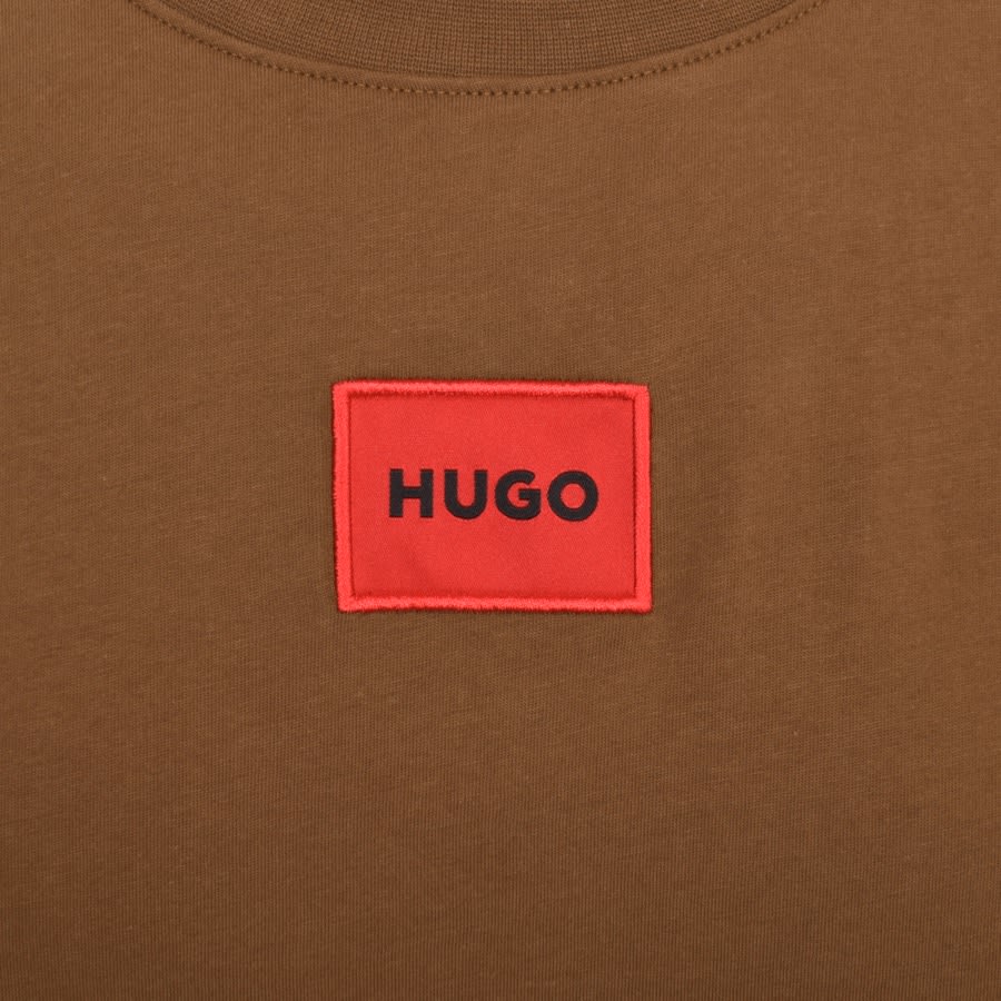 Image number 3 for HUGO Diragolino212 T Shirt Brown