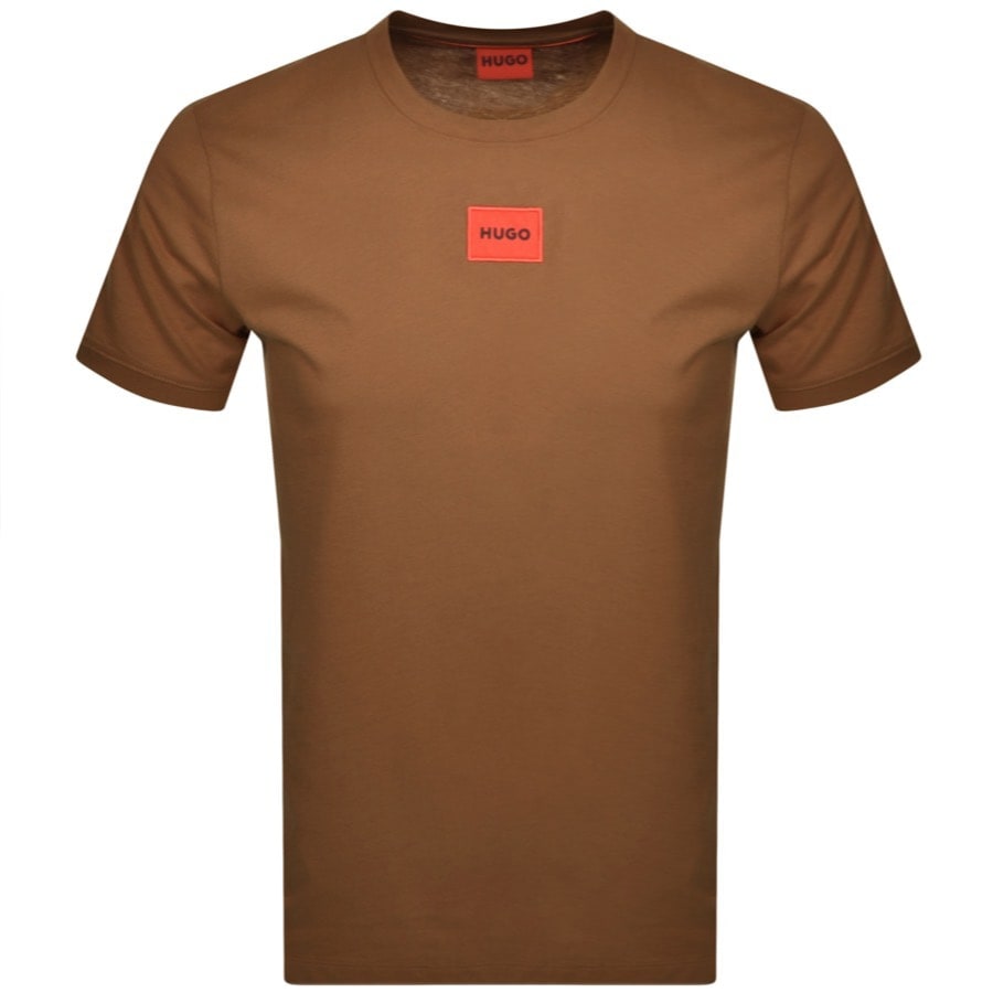 Image number 1 for HUGO Diragolino212 T Shirt Brown