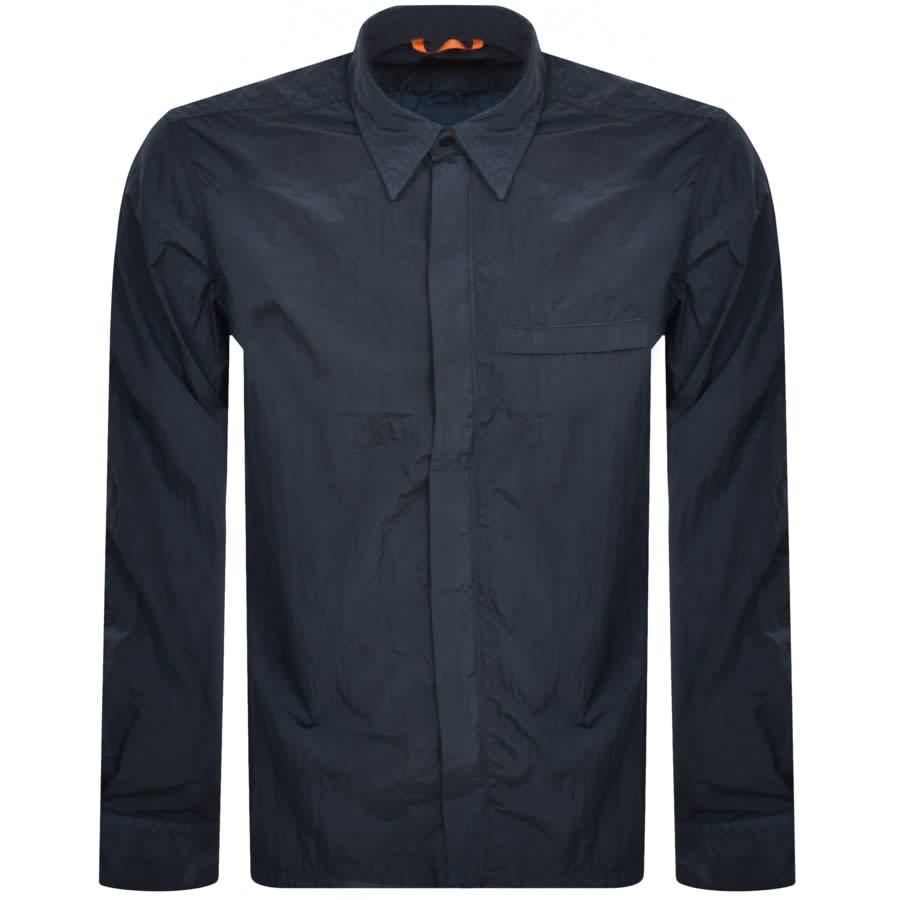 Image number 2 for BOSS Laio Long Sleeve Overshirt Blue
