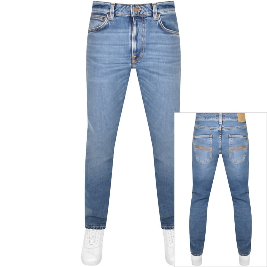 Image number 1 for Nudie Jeans Lean Dean Slim Fit Jeans Blue