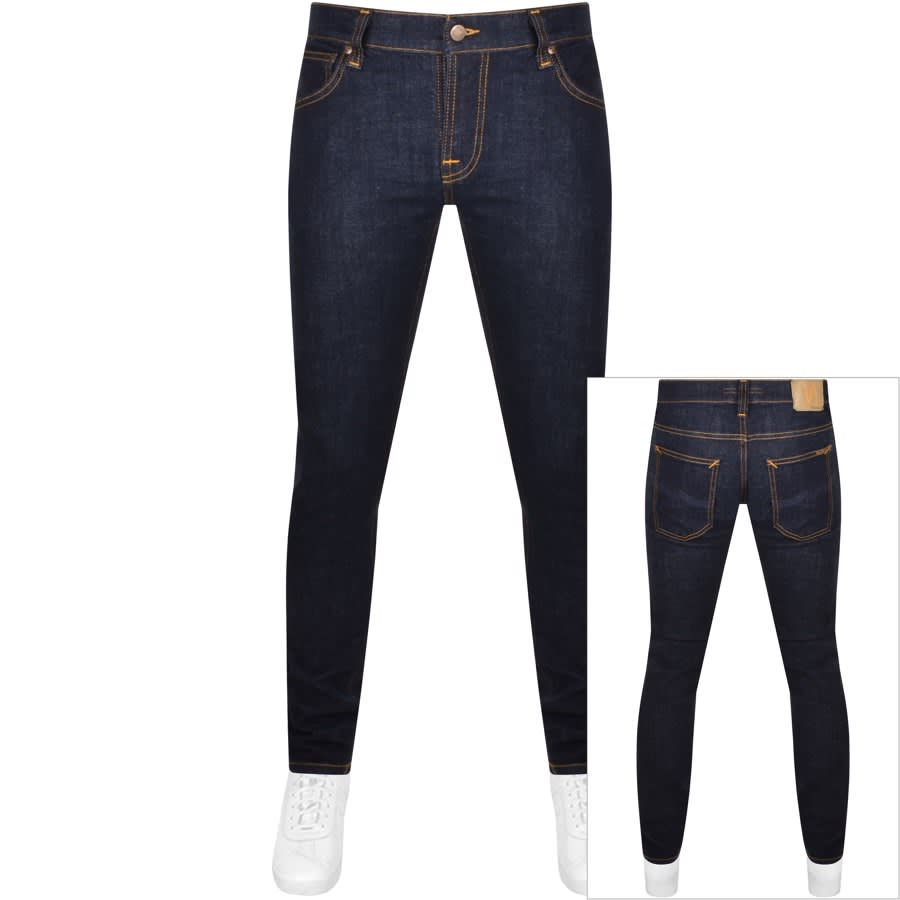 Image number 1 for Nudie Jeans Tight Terry Jeans Navy