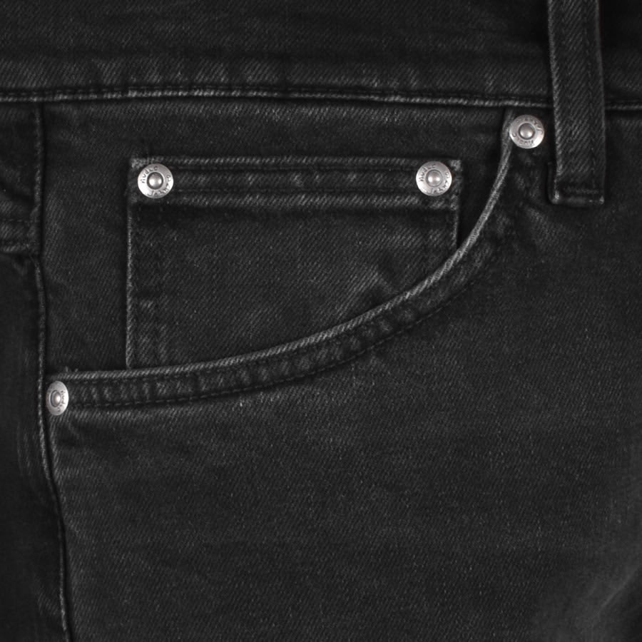 Nudie Jeans Lean Dean Dark Wash Slim Jeans Grey Mainline Menswear