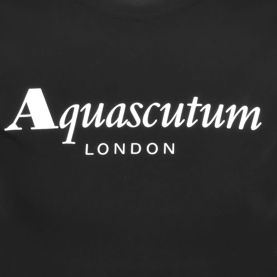 Image number 3 for Aquascutum Logo T Shirt Black