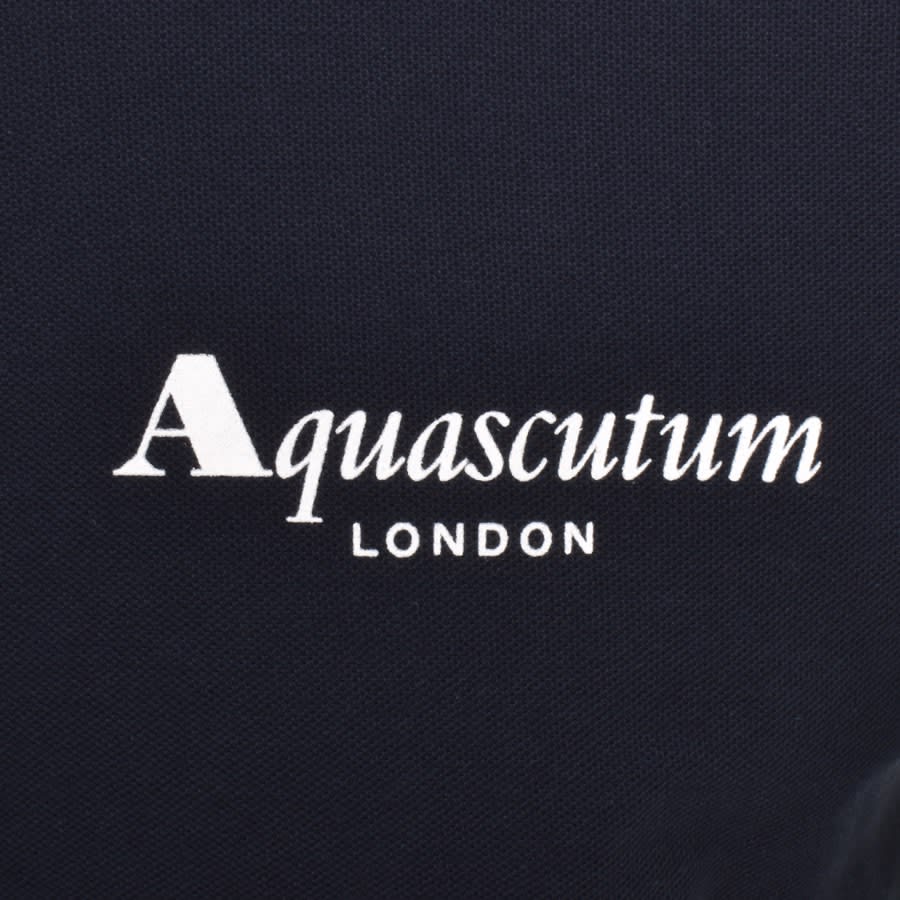 Image number 3 for Aquascutum Logo Polo T Shirt Navy