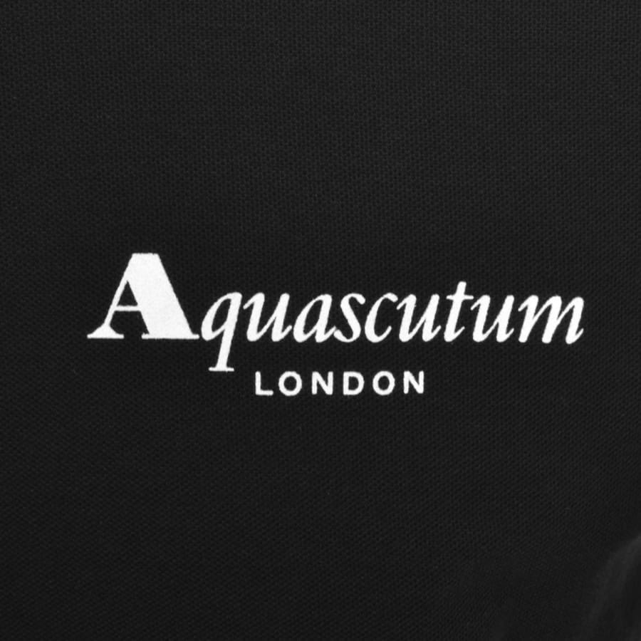 Image number 3 for Aquascutum Logo Polo T Shirt Black