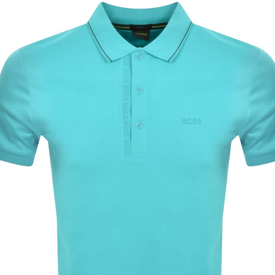 Image number 2 for BOSS Paul Polo T Shirt Blue