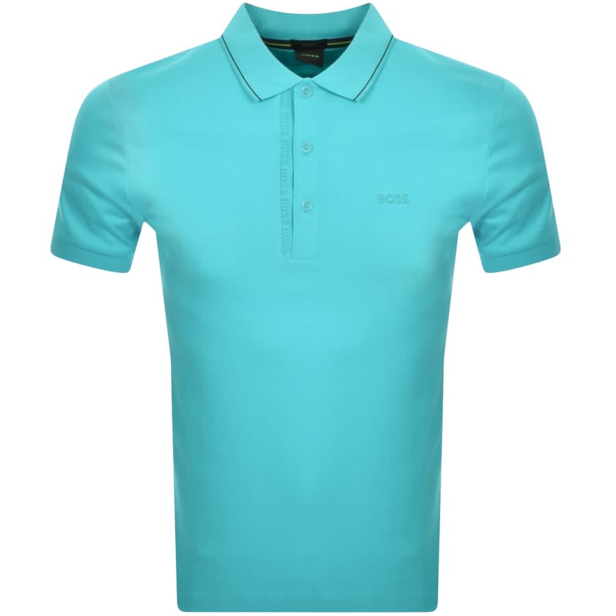 Image number 1 for BOSS Paul Polo T Shirt Blue
