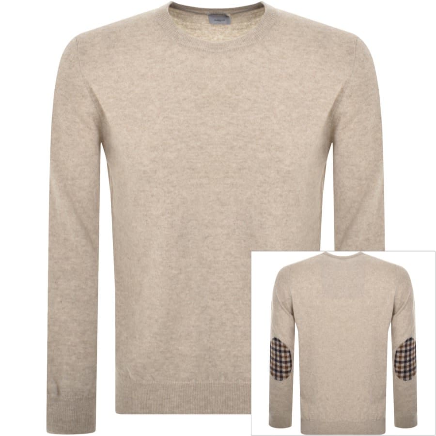 Image number 1 for Aquascutum London Knit Jumper Beige