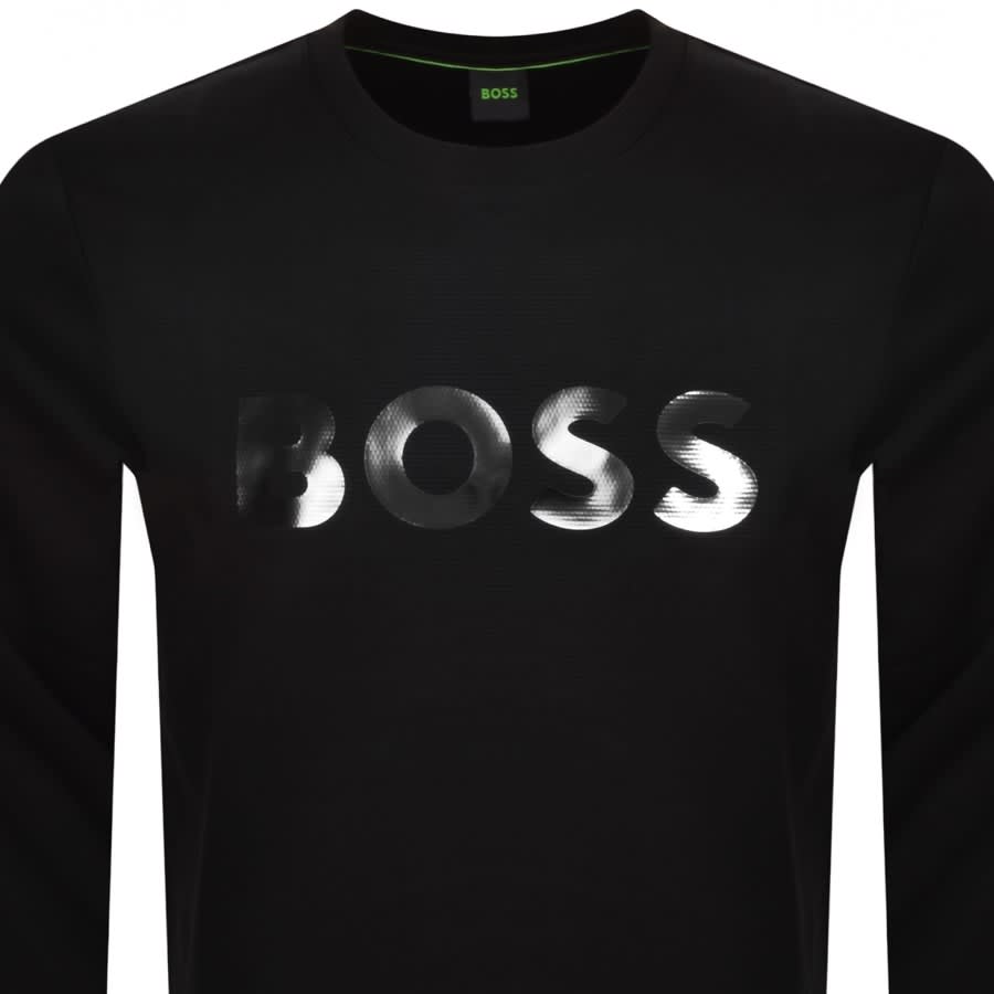 Image number 2 for BOSS Salbo Mirror Sweatshirt Black