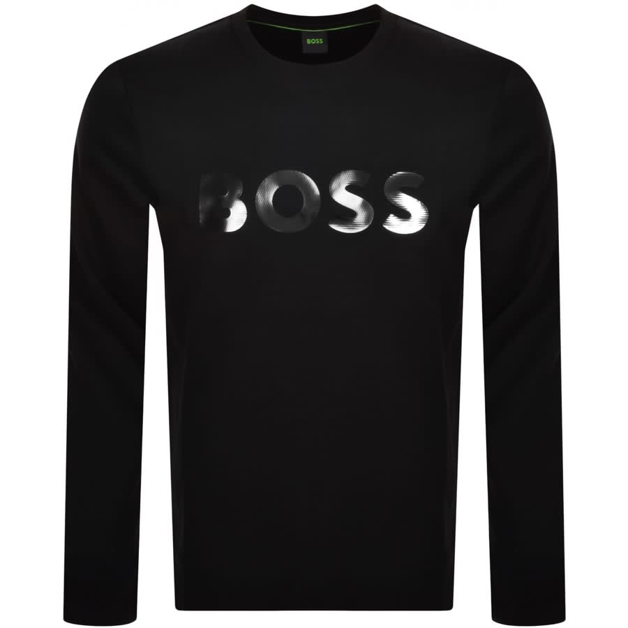 Image number 1 for BOSS Salbo Mirror Sweatshirt Black