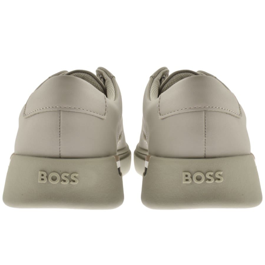 Image number 2 for BOSS Clint Tenn Trainers Beige