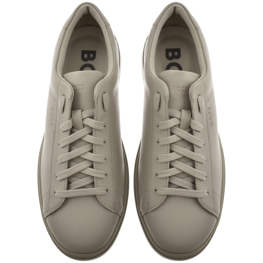 Image number 3 for BOSS Clint Tenn Trainers Beige