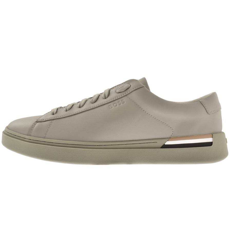 Image number 1 for BOSS Clint Tenn Trainers Beige