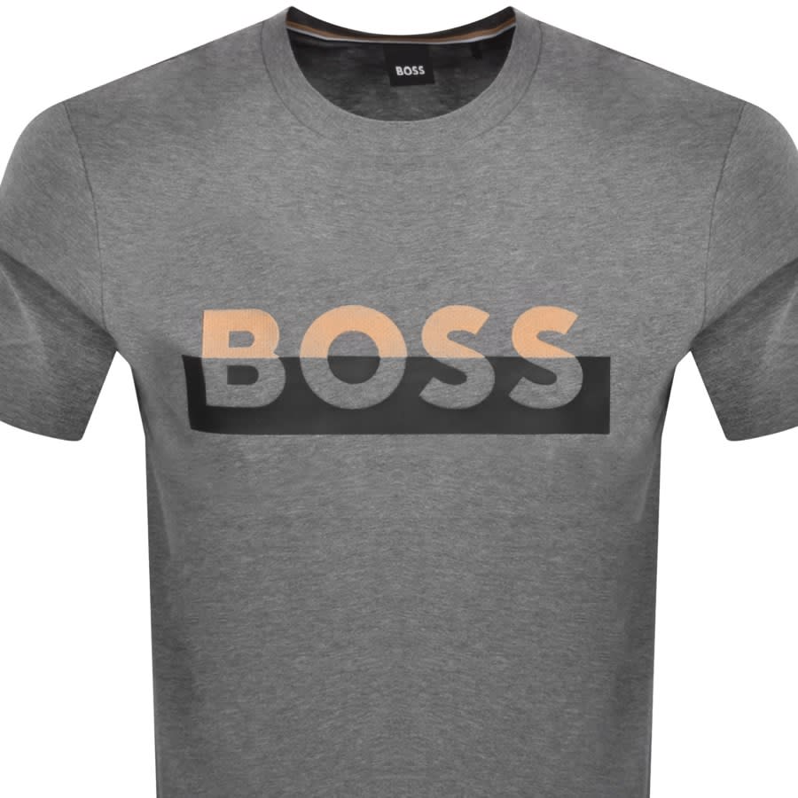 Image number 2 for BOSS Tiburt 421 T Shirt Grey