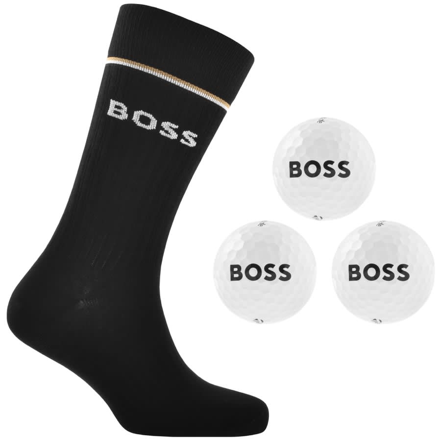 Image number 1 for BOSS Socks Golf Gift Set Black