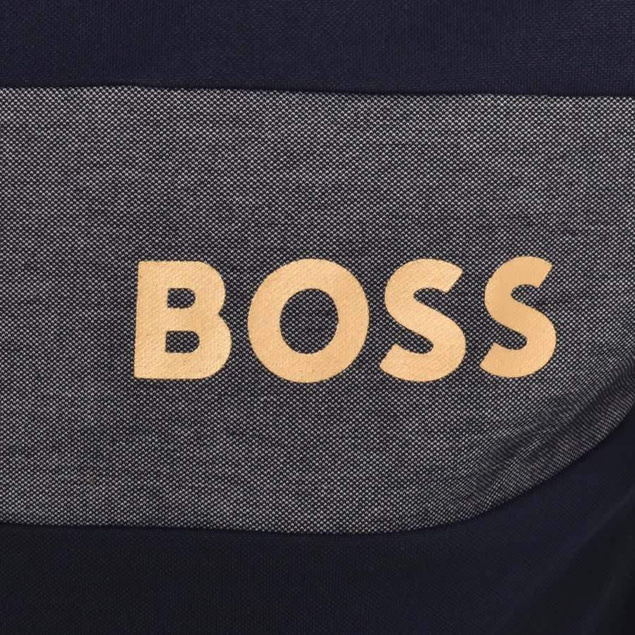 Image number 3 for BOSS Loungewear Full Zip Sweatshirt Navy