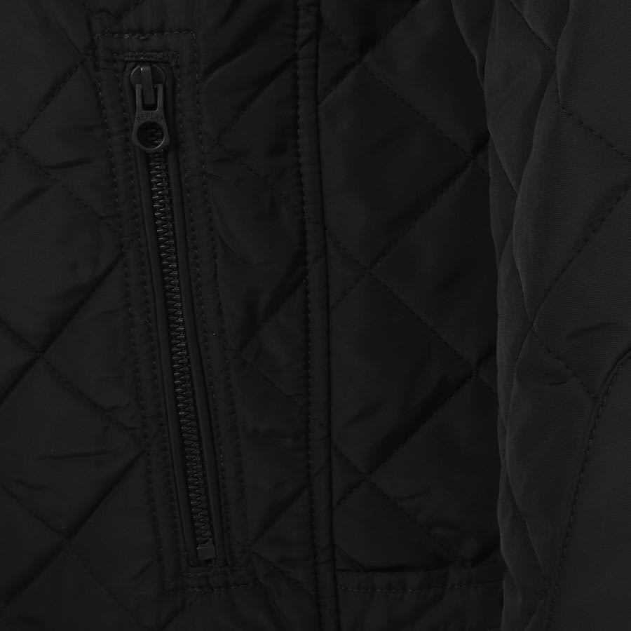 Image number 5 for Replay Logo Quilted Jacket Black