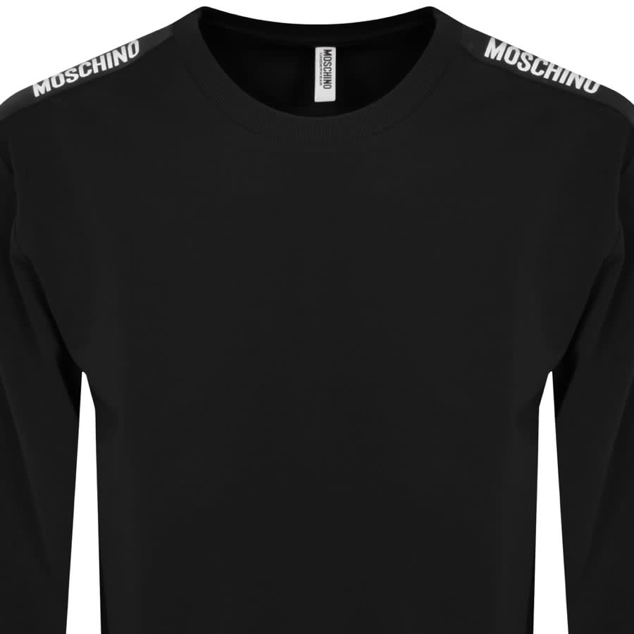 Image number 2 for Moschino Tape Logo Sweatshirt Black