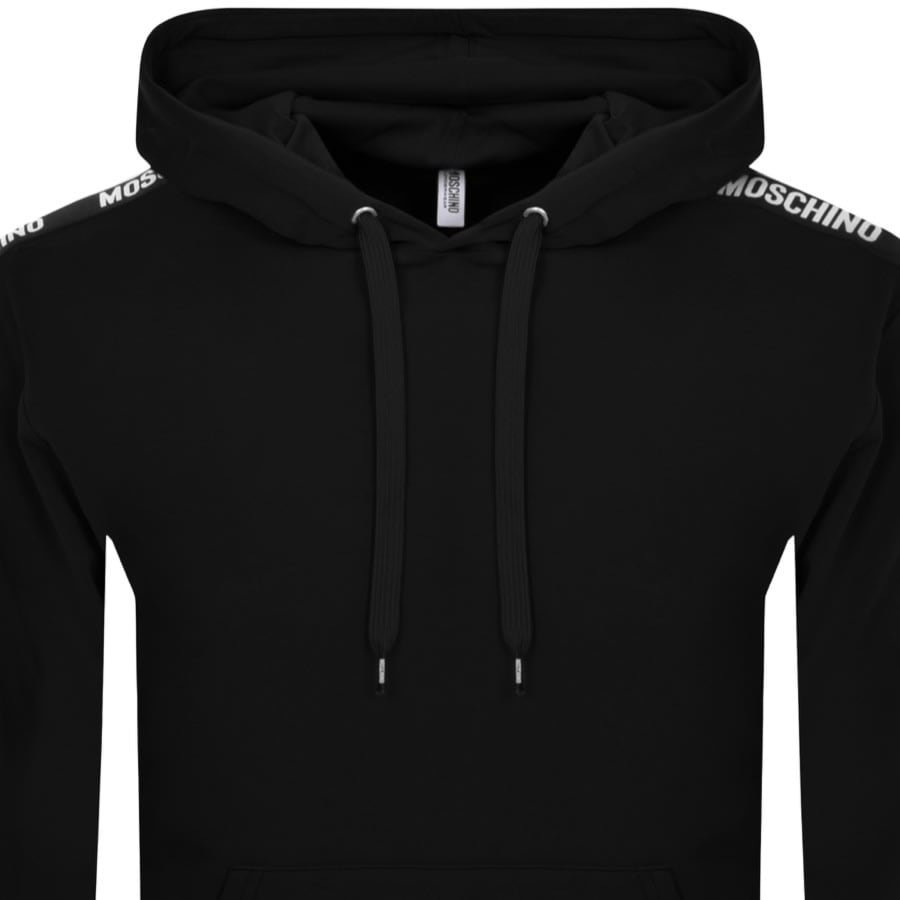 Image number 2 for Moschino Logo Tape Hoodie Black
