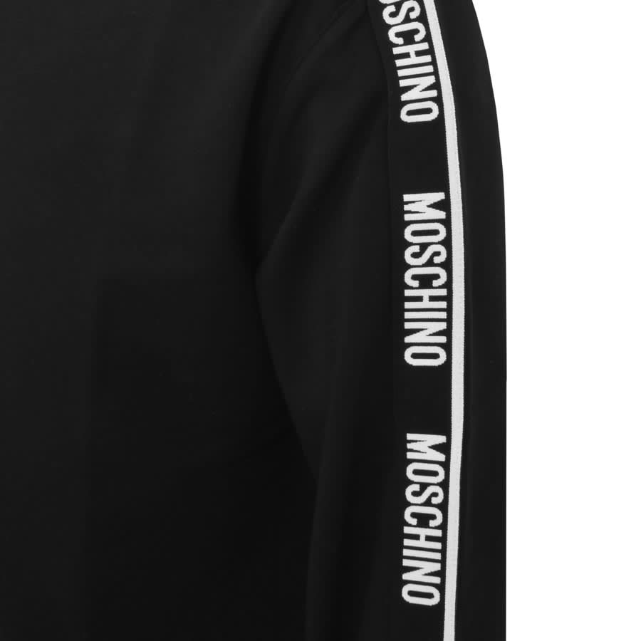 Image number 3 for Moschino Logo Tape Hoodie Black