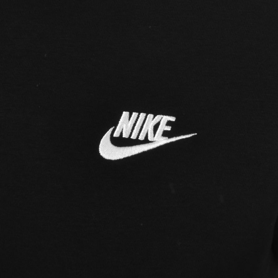 Image number 3 for Nike Half Zip Club Sweatshirt Black