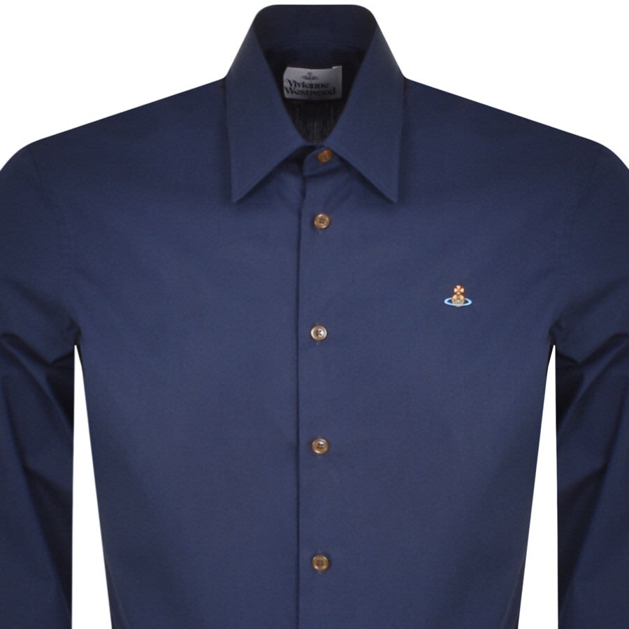 Image number 2 for Vivienne Westwood Ghost Long Sleeved Shirt Navy