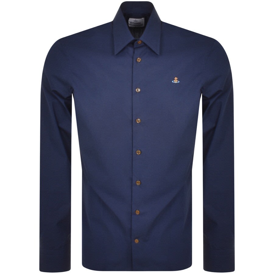 Image number 1 for Vivienne Westwood Ghost Long Sleeved Shirt Navy